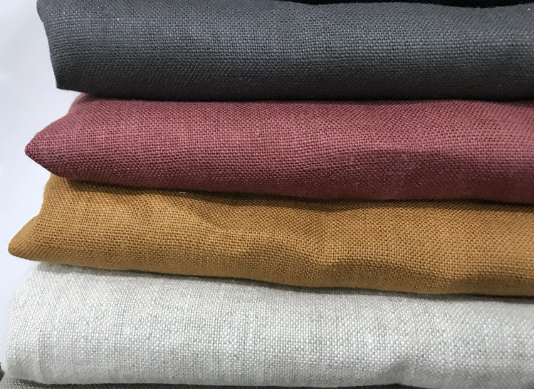 Suiting thick linen sandwashed 225gsm