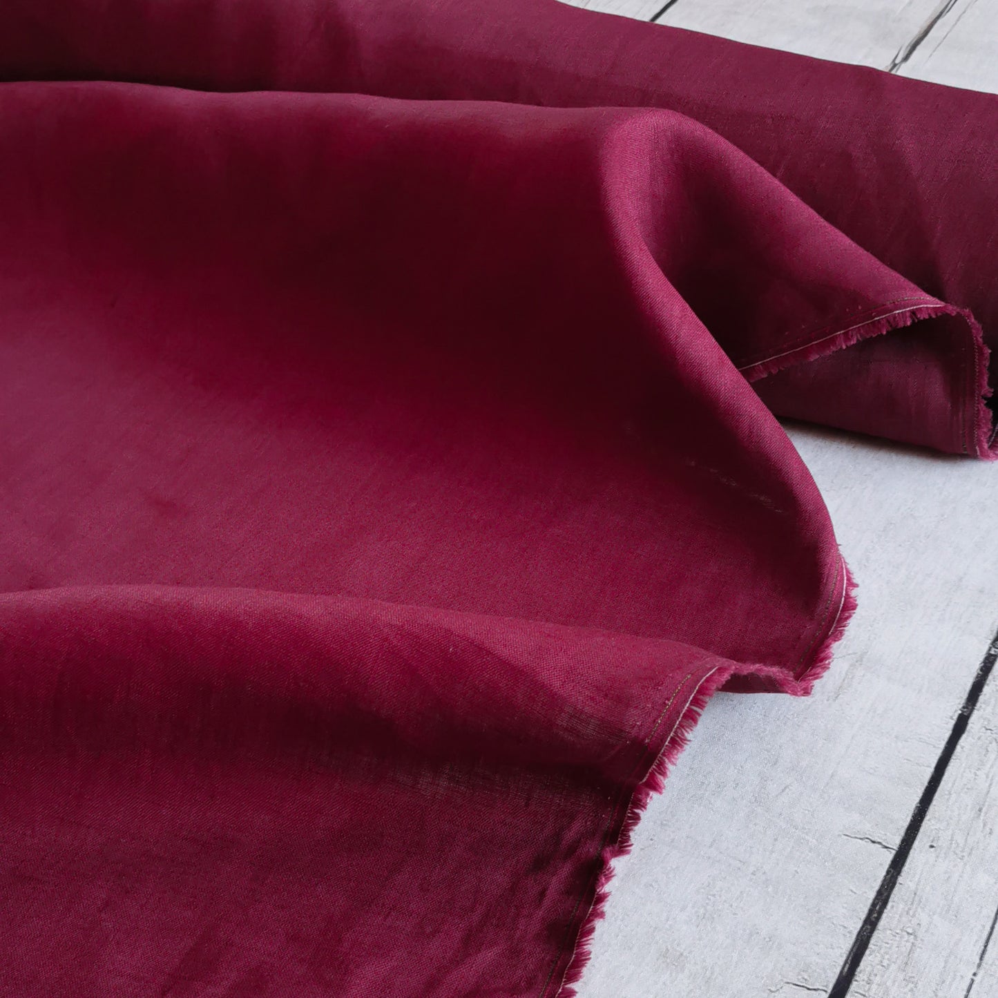 Wine Red (133) plain colour linen 150gsm