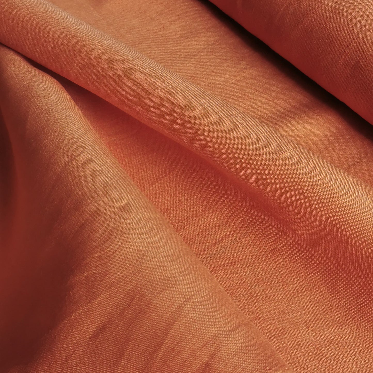 Preorder Orange (180) plain colour linen 150gsm