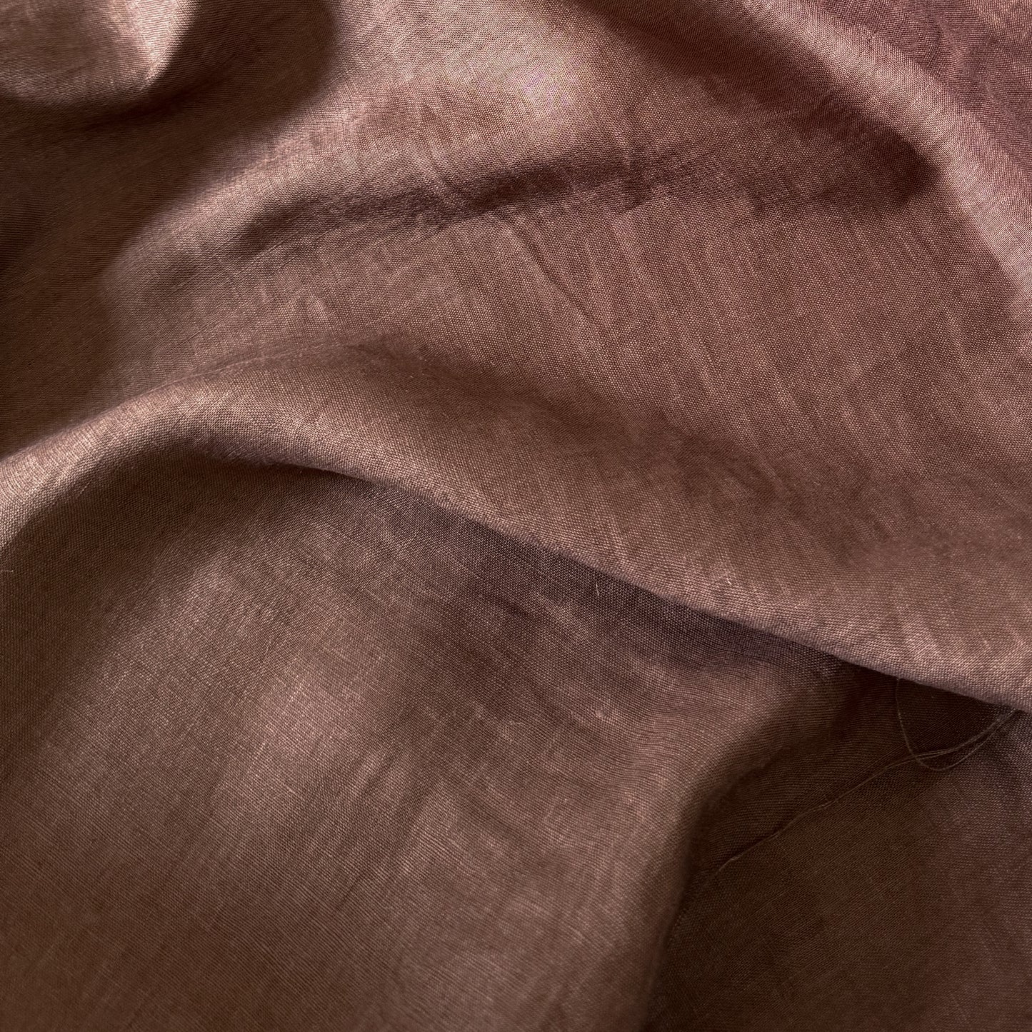 Preorder Mocha (256) plain colour linen 150gsm