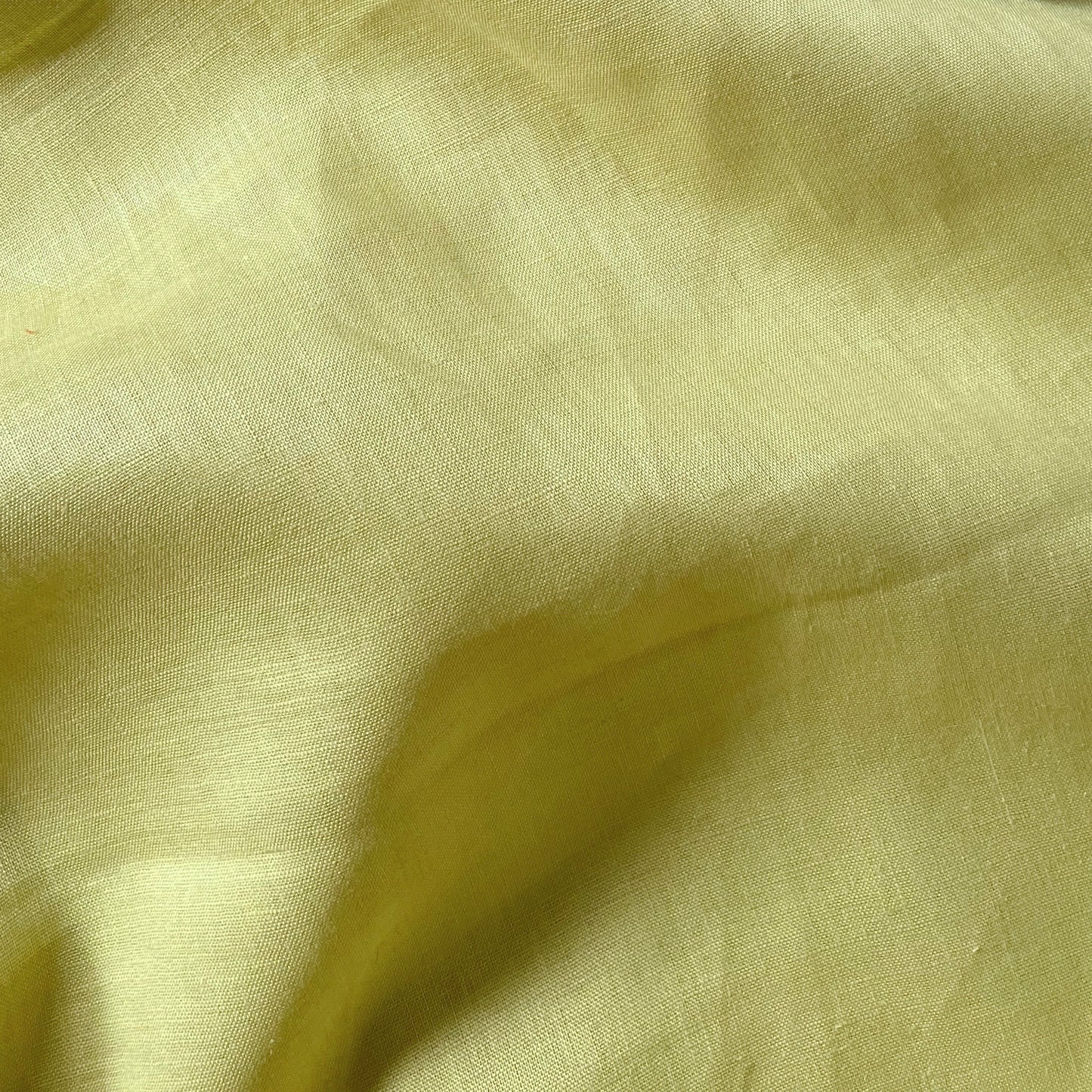 Avocado Green plain coloured linen 150gsm