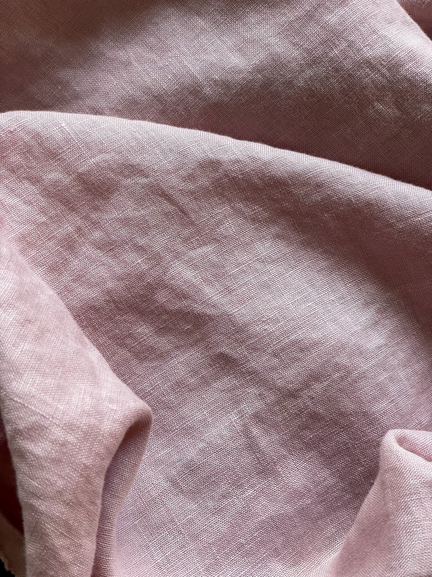 Dusty pink (57) plain colour linen 150gsm
