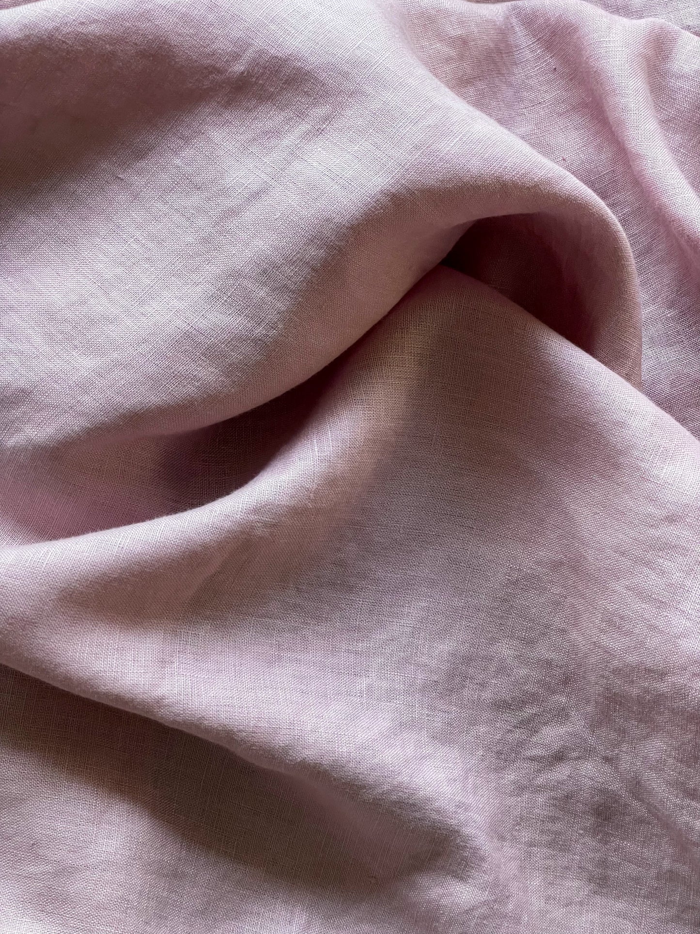 Dusty pink (57) plain colour linen 150gsm