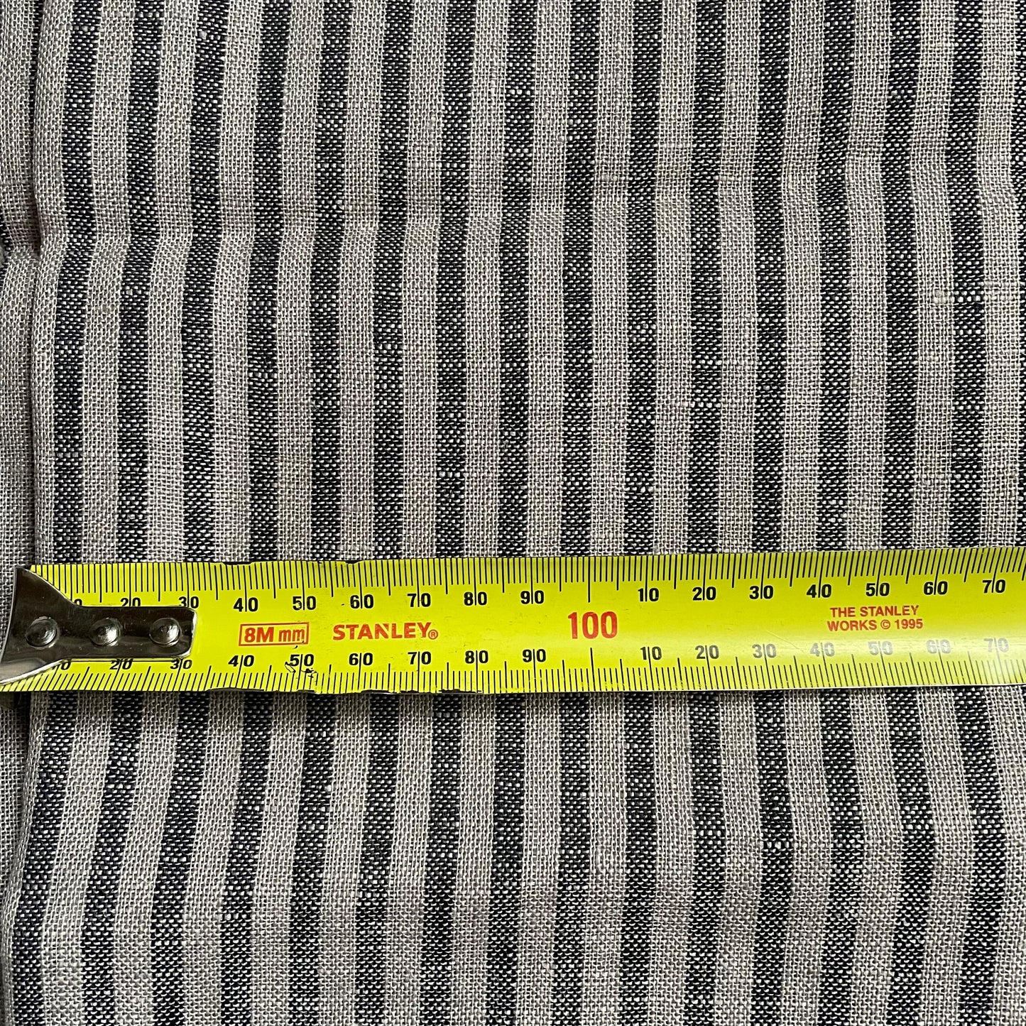 Sample swatches - striped linen