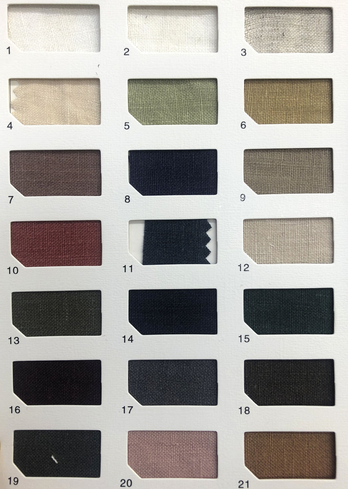 Suiting thick linen sandwashed 225gsm