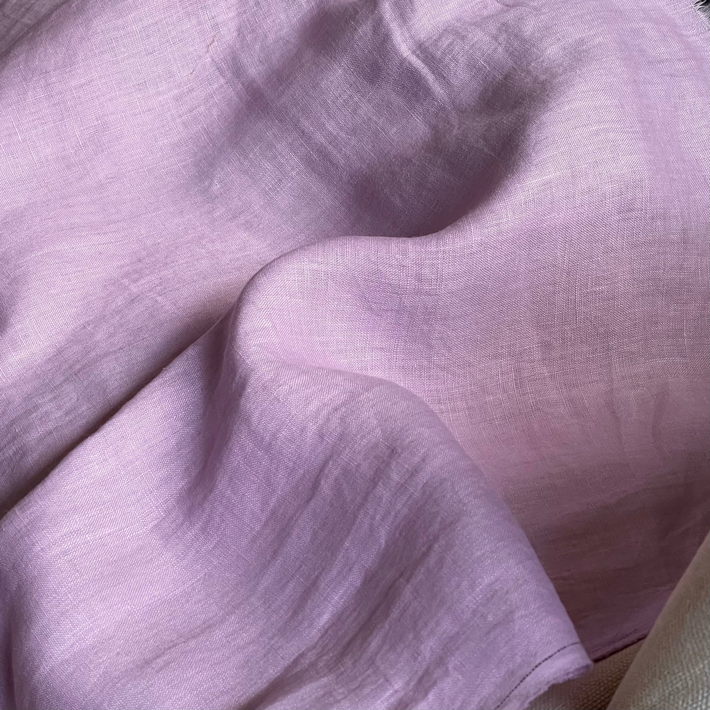 Preorder Lilac (193) plain colour linen 150gsm