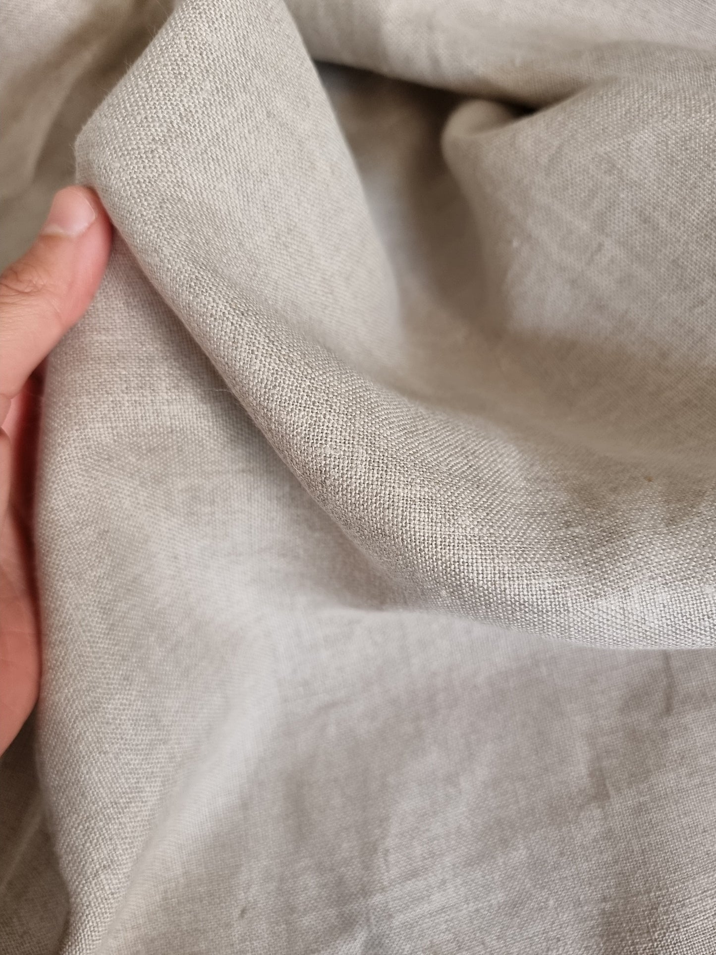 Sample swatch plain heavy-weight linen