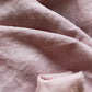 Dusty pink (57) plain colour linen 150gsm