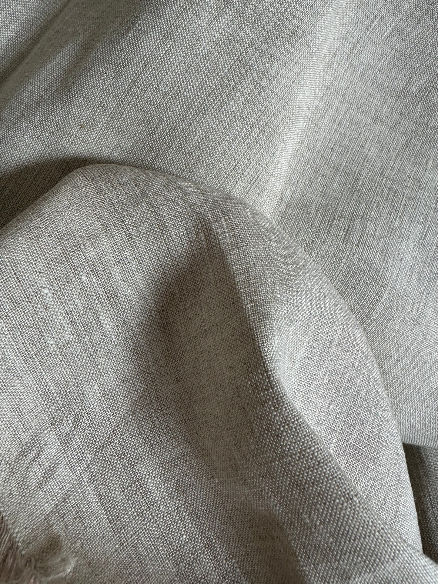 Thick natural pure linen