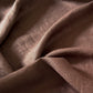 Mocha (256) plain colour linen 150gsm