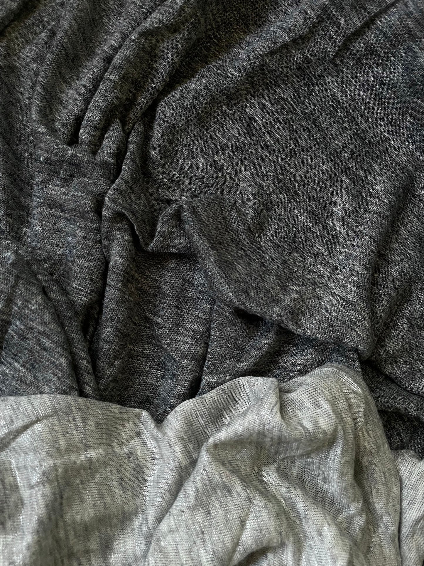 Dark Grey jersey linen