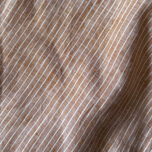 1.45m deadstock striped linen