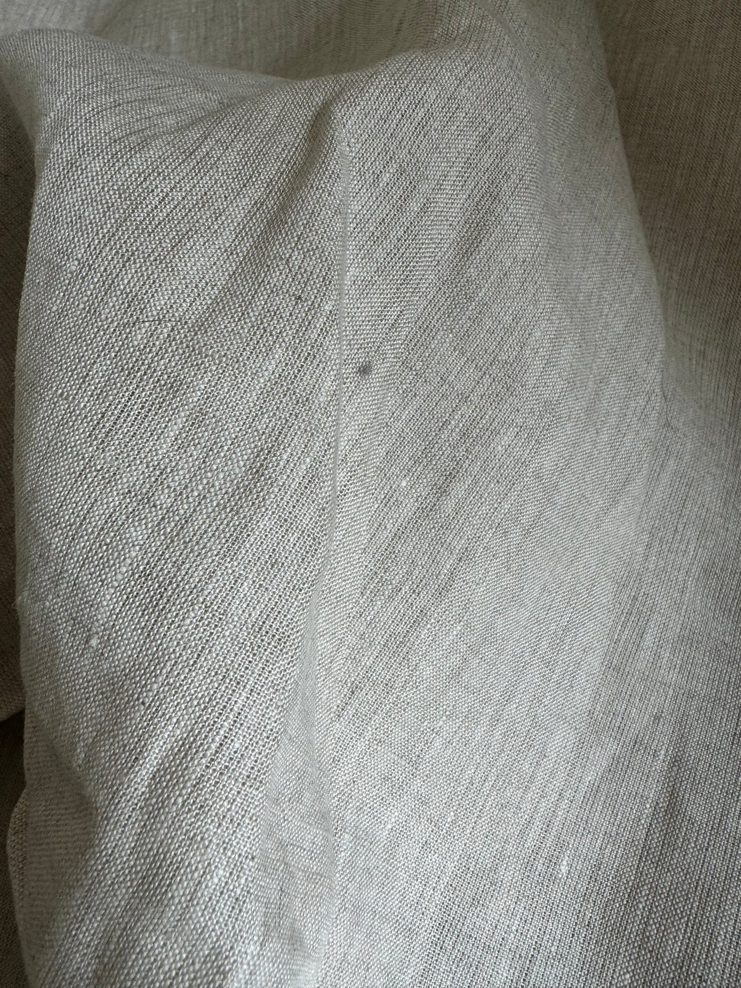 Thick natural pure linen