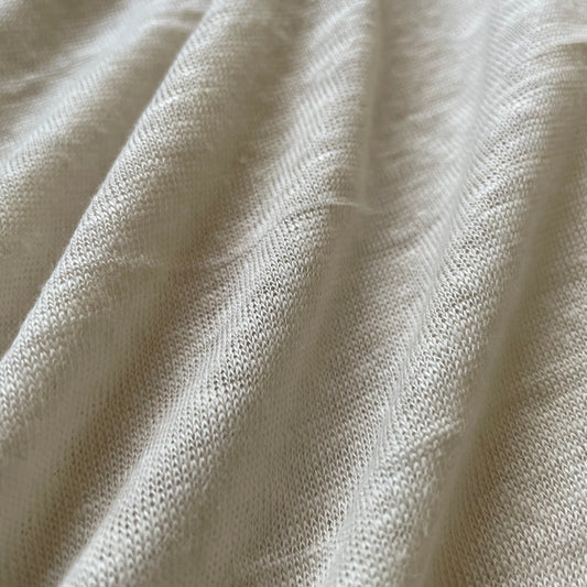 Beige jersey linen 150gsm