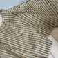 Handloomed striped hemp fabric