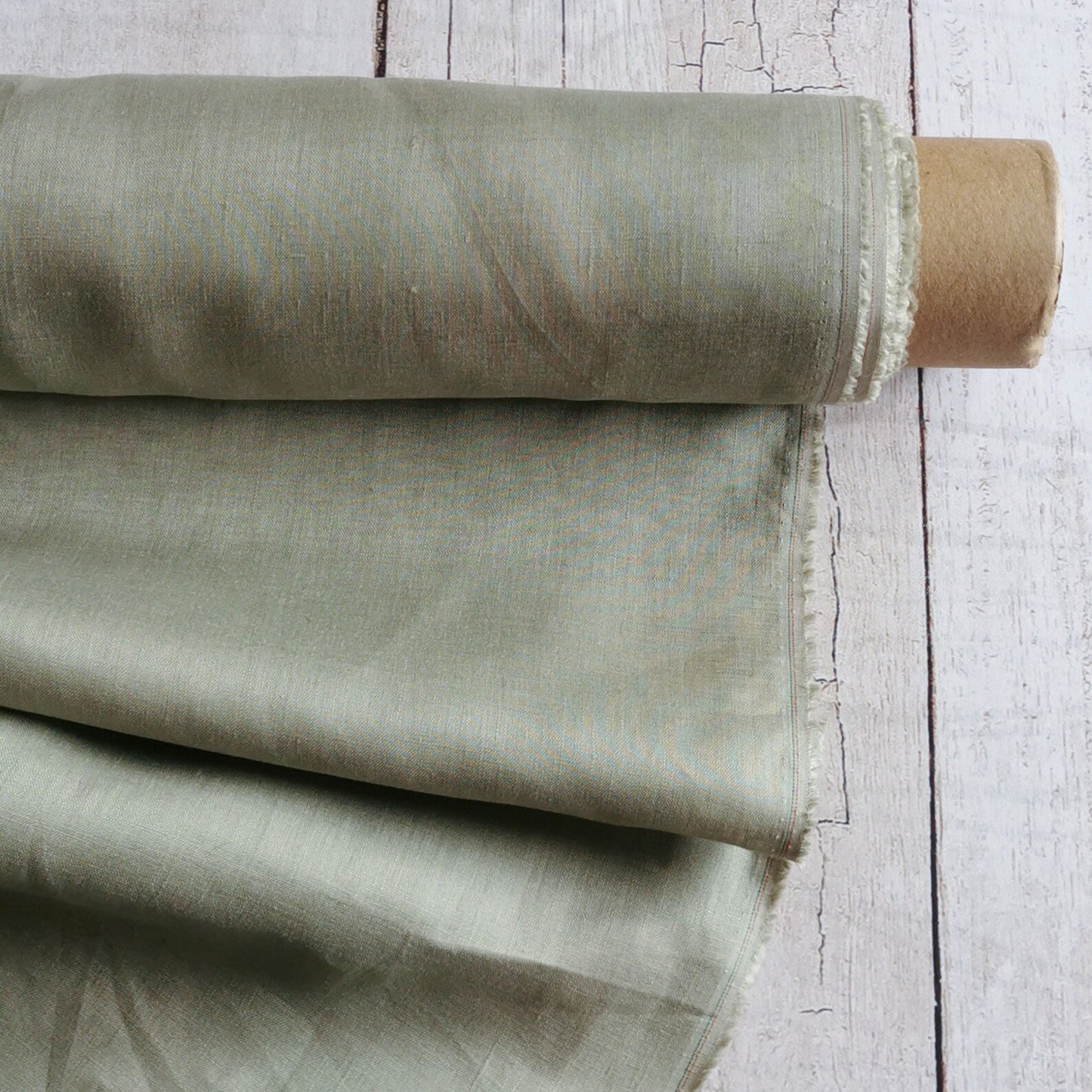 Sage Green (62) plain colour linen 150gsm