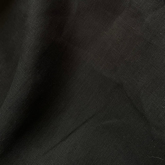 Pure black linen (52) 150gsm